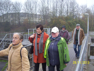 Wandeling naar Mechelse Kruidtuin - 28 november 2013