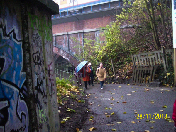 Wandeling naar Mechelse Kruidtuin - 28 november 2013