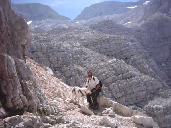 20040823 Triglav Jo+Ora 022 Tominsek-Weg naar Triglavhut§