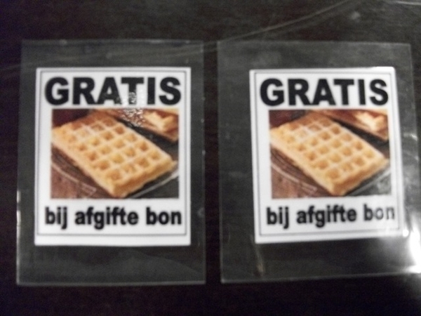 70-Gratis wafel van De Padstappers..
