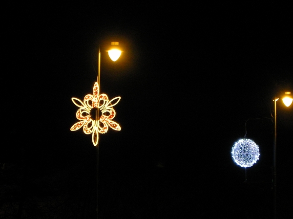 de mooie kerstverlichting