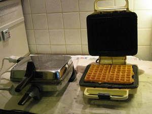 38) Een wafel uit het andere wafelijzer