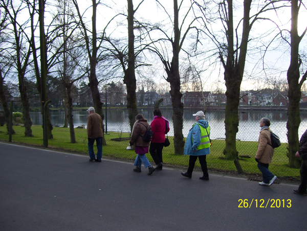 Wandeling naar Domein Montreal - 26 december 2013