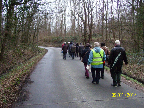 Wandeling langs Vrouwvliet & Duivenstraat - 9 januari 2014