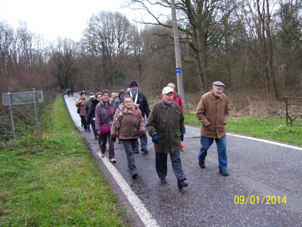 Wandeling langs Vrouwvliet & Duivenstraat - 9 januari 2014