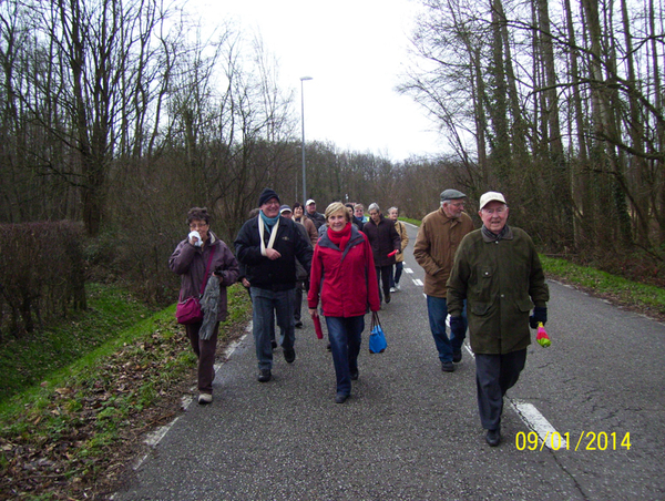 Wandeling langs Vrouwvliet & Duivenstraat - 9 januari 2014