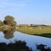 Oude Leie in Oeselgem met zicht op Olsene brug