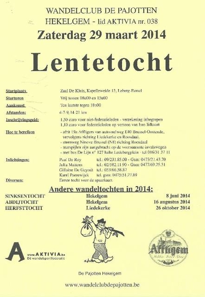 105-Wandeling van onze wandelclub-De Pajotten-Hekelgem