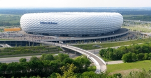 Munchen _De Allianz Arena, de thuishaven van FC Bayern Munchen e