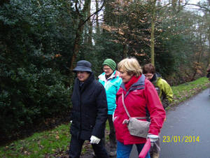 Wandelen naar Bonheiden - 23 januari 2014