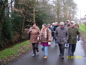 Wandelen naar Bonheiden - 23 januari 2014