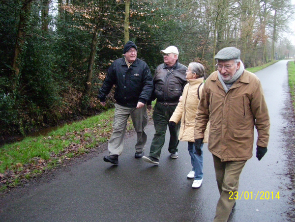 Wandelen naar Bonheiden - 23 januari 2014