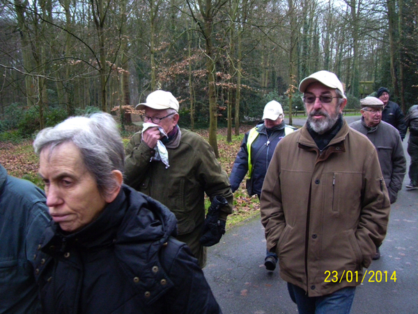 Wandelen naar Bonheiden - 23 januari 2014