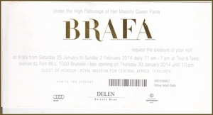 Brafa inkomkaart
