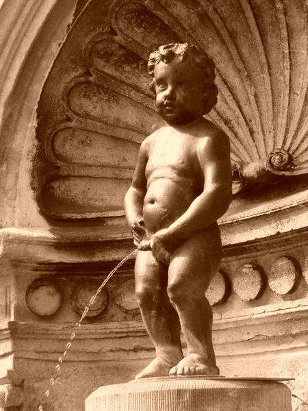 Padstappers Manneken Pis tocht Geraardsbergen