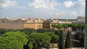 zicht op Rome vanop Castel Sant'Angelo