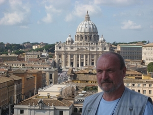 zicht op St Pieters vanop Castel Sant'Angelo