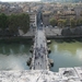 zicht op Ponte Sant'Angelo vanop Castel Sant'Angelo