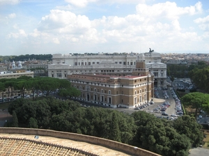 zicht op Rome vanop Castel Sant'Angelo