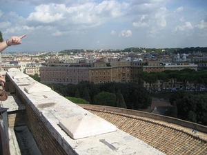 zicht op Rome vanop Castel Sant'Angelo