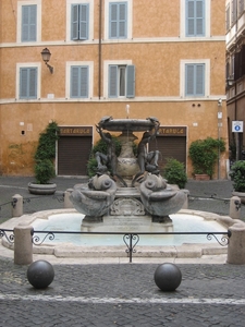 Piazza Mattei met Schildpaddenfontein in 1585 ontworpen door Tadd