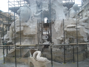 Piazza Navona - Fontana dei Quattro Fiumi (viertstromenfontein) -