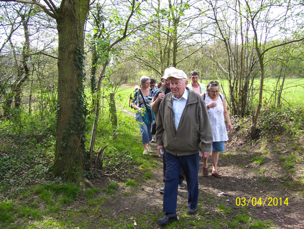 Wandeling naar Hondsbossen - 3 april 2014