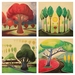 Aquarel collage August Gill�