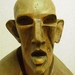 Zelfportret August Gill�, houten sculptuur