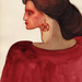 Dame met oorbel (serie rood)