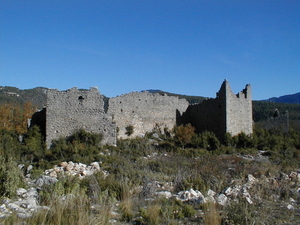 Ruine in de bergen