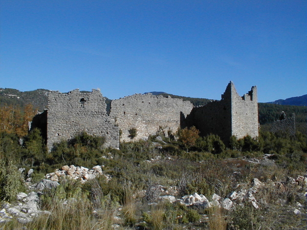 Ruine in de bergen