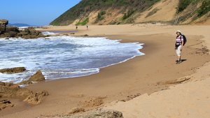 EVEN POSEREN BIJ DIT STUK STRAND