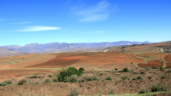 NOG HET LANDSCHAP IN LESOTHO (8)