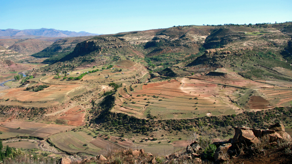 NOG HET LANDSCHAP IN LESOTHO (12)