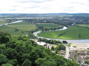zicht vanop Wallace monument