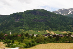 Vanaf de staafkerk in Vik