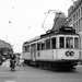 HTM 86 komt omstreeks 1962 de Rijnstraat uit. Op de achtergrond h