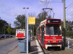 Hier zien de 3062 op lijn 6 bij Antoniushove. 10-10-2001