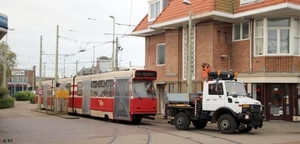 Na het vertrek van de 3084 werd de 3094 naar buiten gereden achte