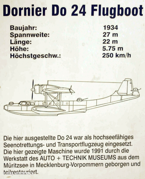 BOOT 'DORNIER Do24 FLUGBOOT'  SPEYER Museum 20160820 (2)