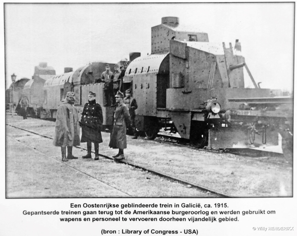 OOSTENRIJKSE GEBLINDEERDE TREIN ca 1915