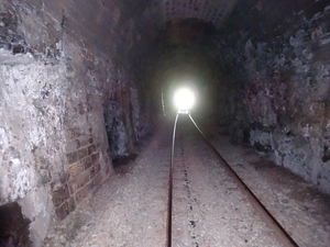 In een van de tunnels