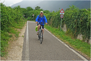 Eenzame fietser
