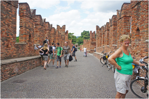 Verona uitzicht naar kasteel