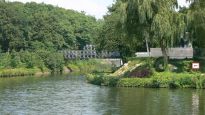 Oude Baileybrug over kanaal naar Bocholt