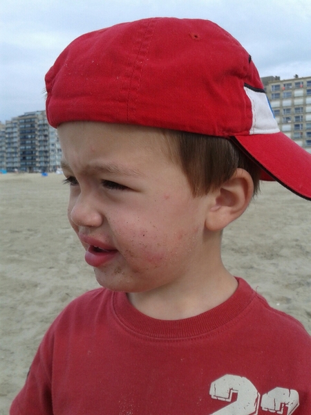 image.  Jef op het strand. (Middelkeerke)