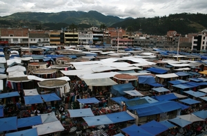 Otavalo  de bekendste ponchomarkt