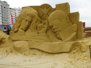 Zandschulpturen Oostende 090