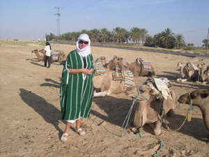 Aankomst in het Sahara gebied